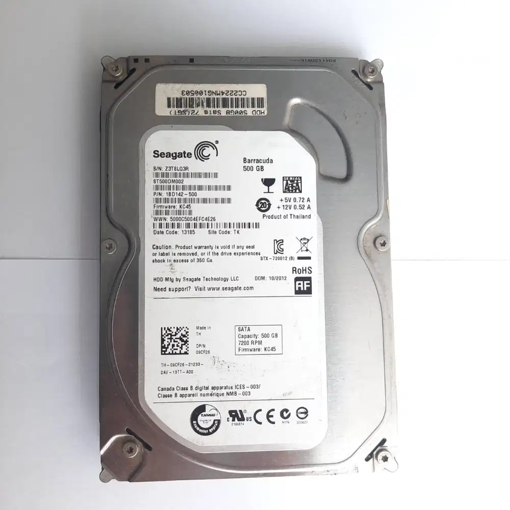 Harddisk 500GB 3.5inch Seagate Original Sentinel 100%