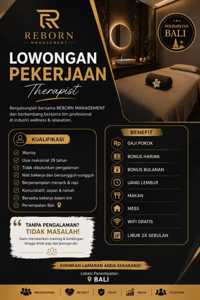 Lowongan Trapis Spa