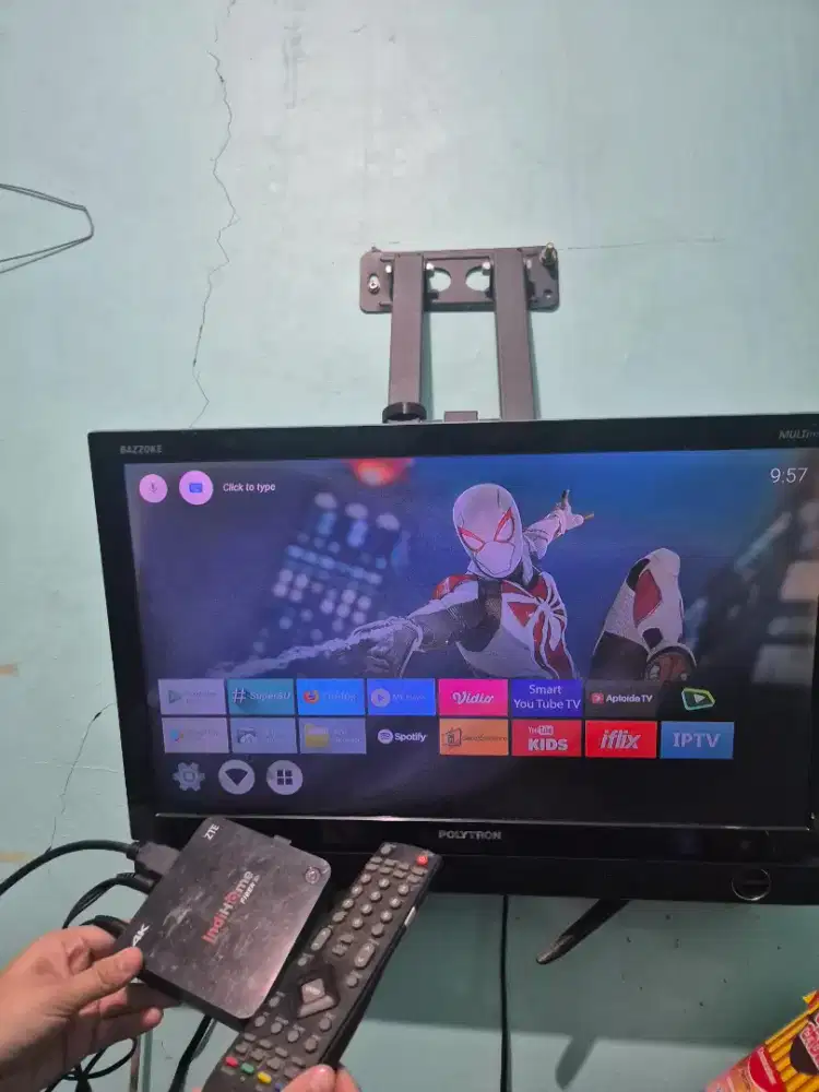Jual TV Polytron Bekas Multimedia Bazzoke free modem indihome zte