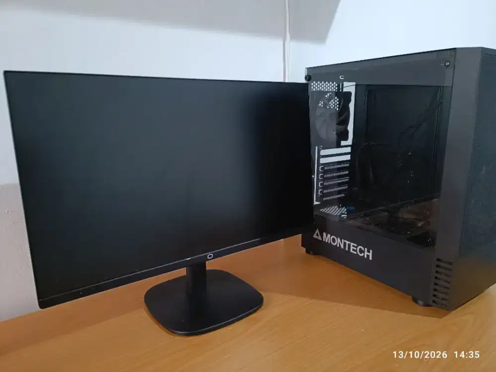 Monitor cooler master GA 241 dan Montech X2 Mesh Black