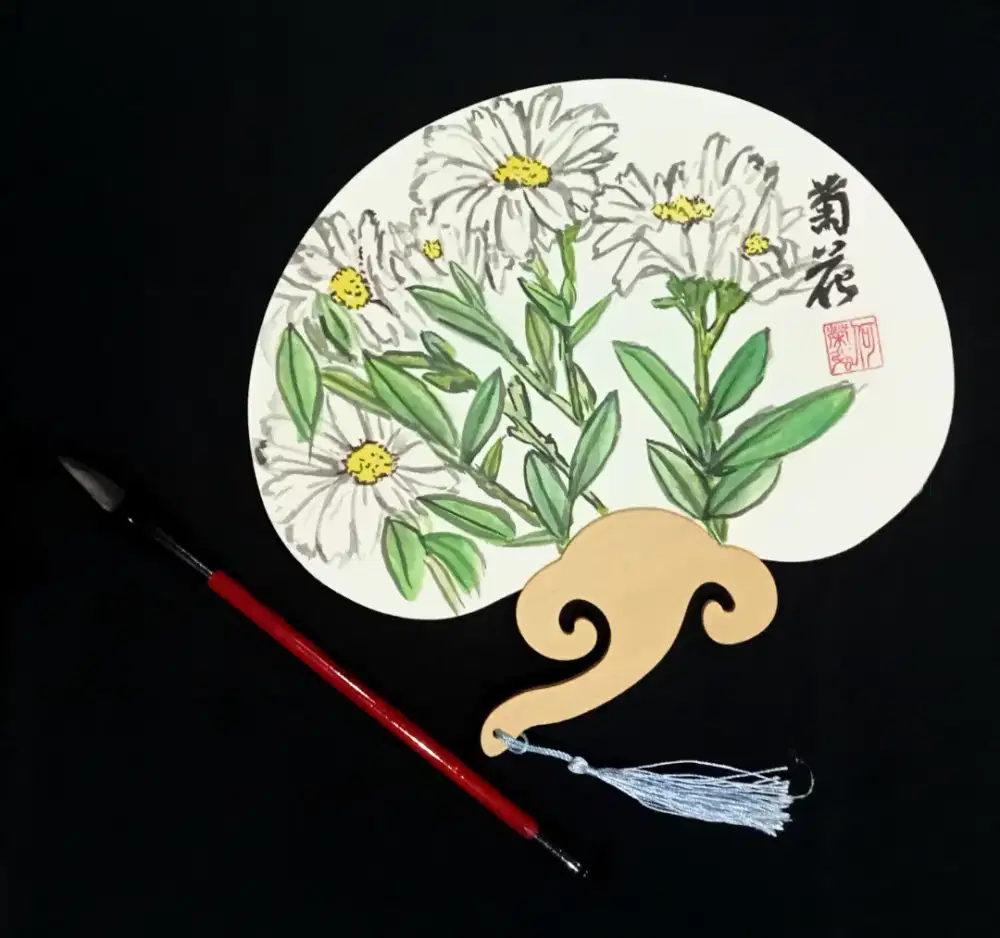 Kipas lukis Chinese painting