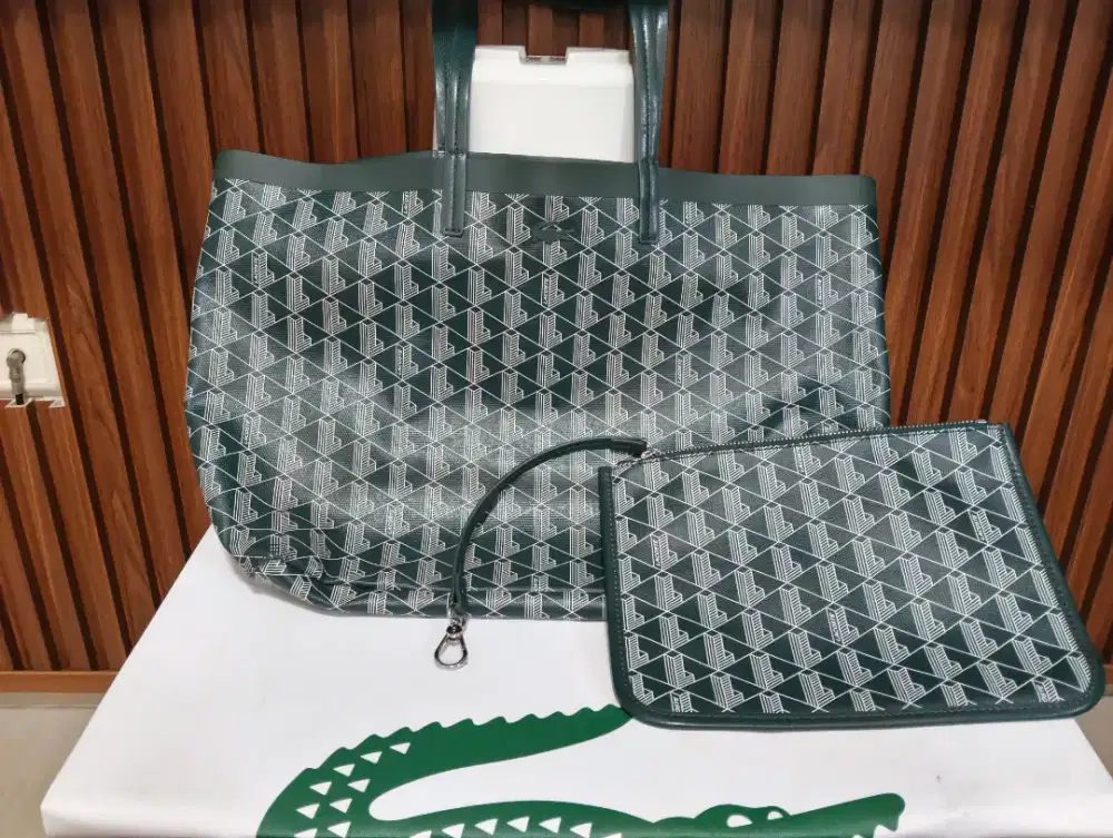 Tas Tote Bag Lacoste Original Hijau