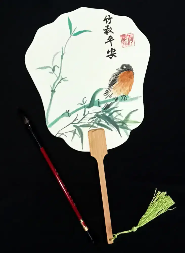Kipas lukis Chinese painting