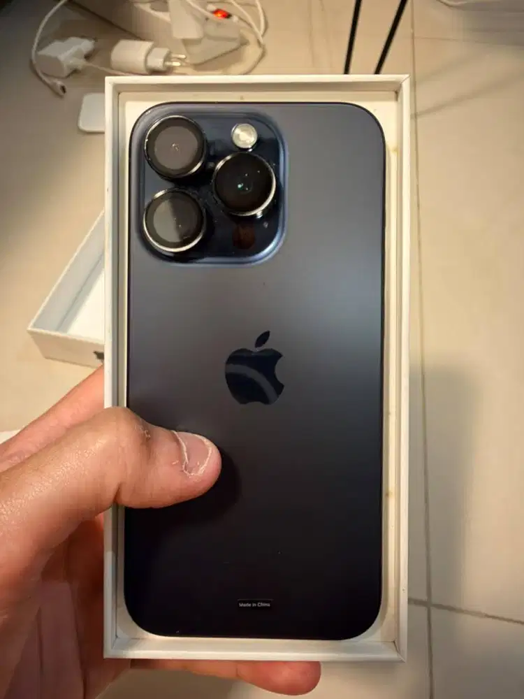 Iphone 15 Pro Blue Titanium 128GB Fullset Ori