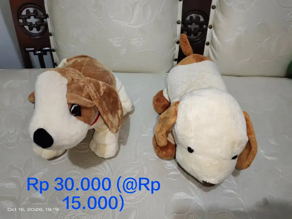 Boneka bekas sudah bersih