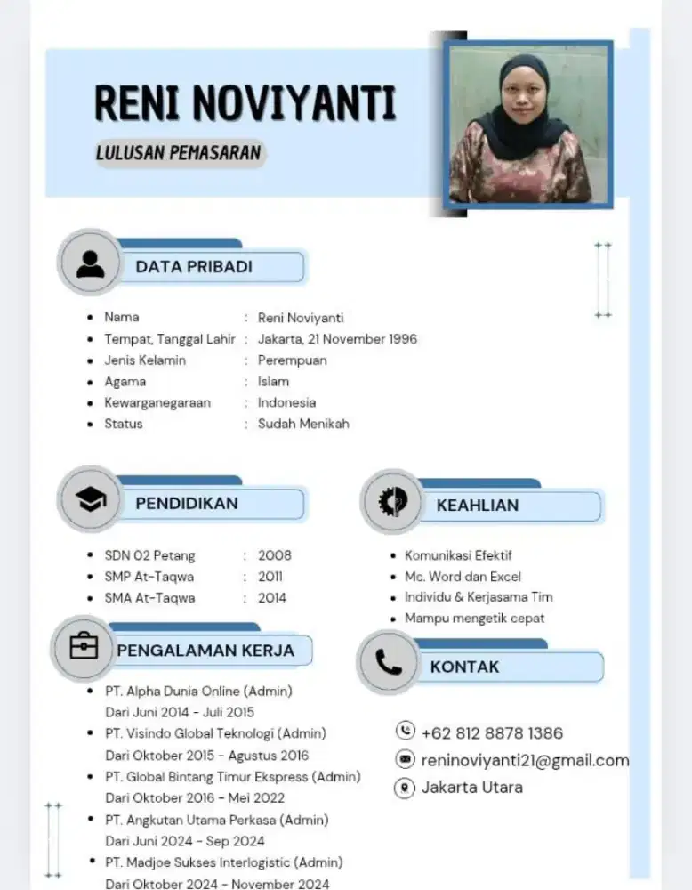 Mencari pekerjaan sebagai admin