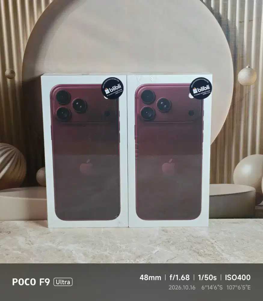 Iphone 18 pro max 512gb burgundy garansi ibox baru