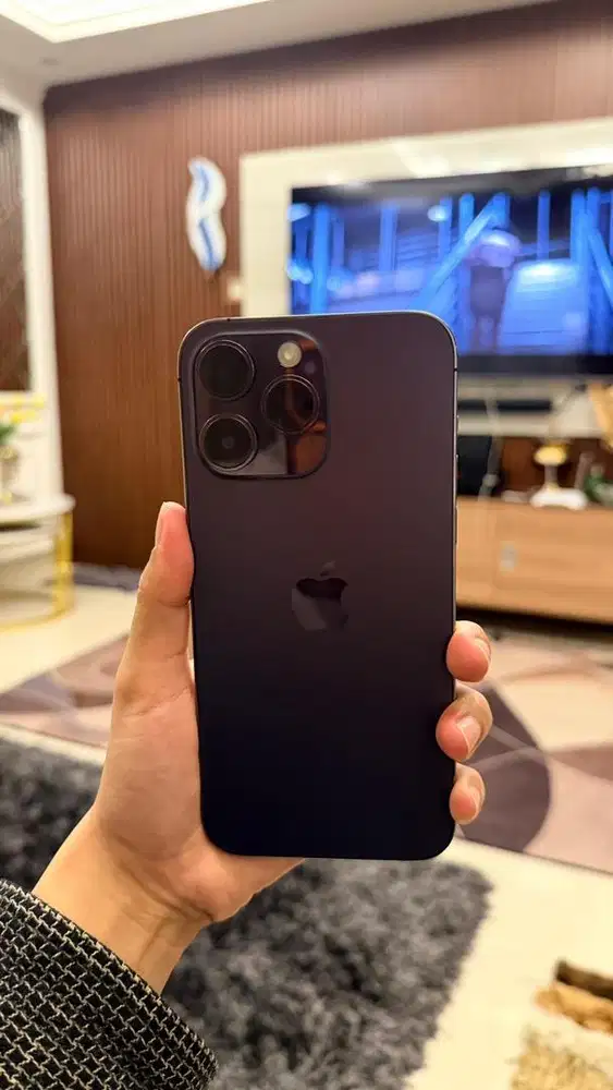 Iphone 14 pro max 256GB BH 75% resmi beacukai midnight purple