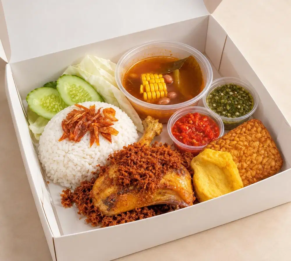 Jaga warung ayam goreng