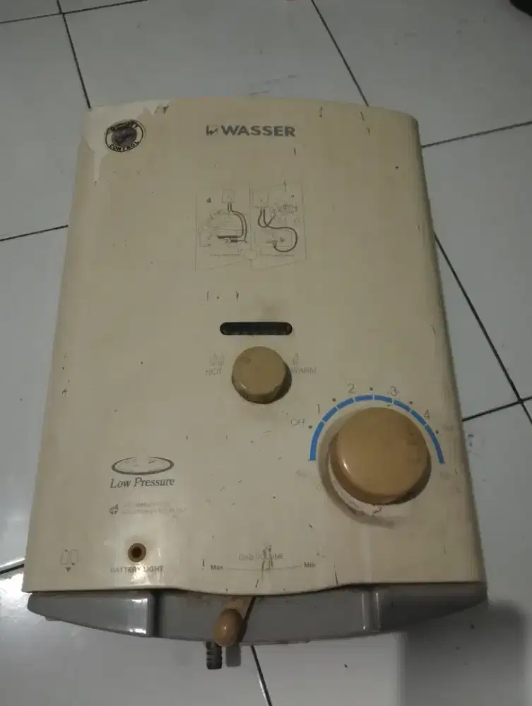 Water heater gas 5liter normal dh lama gak di pakai