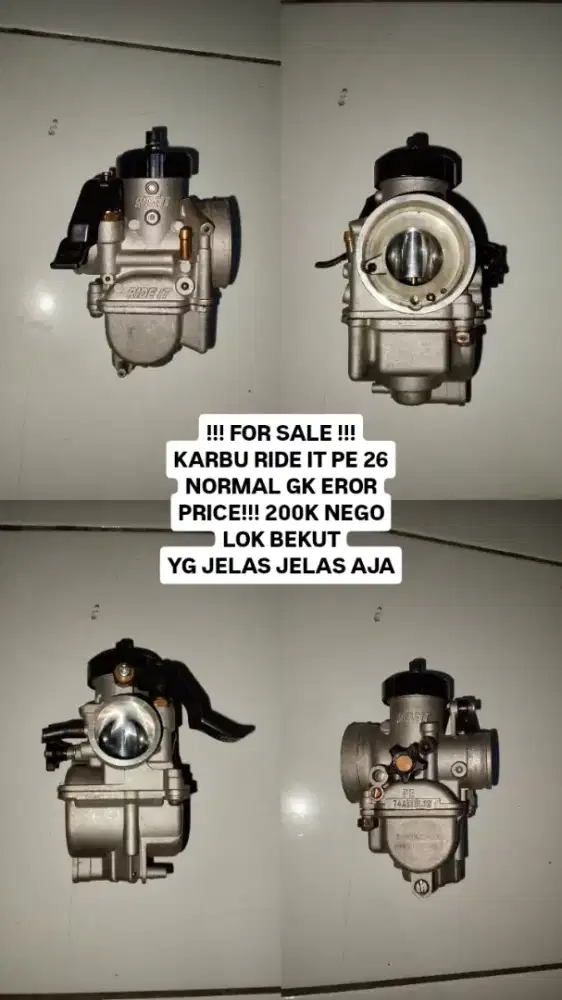 Dijual karbu ride it pe 26 normal