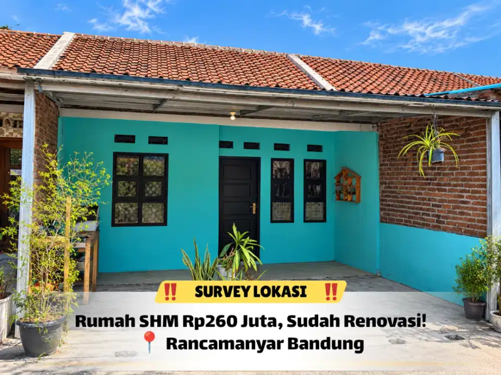 Rumah Rancamanyar Dekat Gerbang Komplek, Yuk Survei!