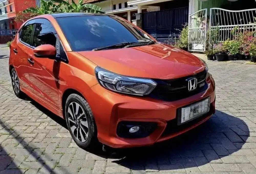 KM RENDAH TERMURAH HONDA BRIO RS AT MATIC 2019 ORANGE