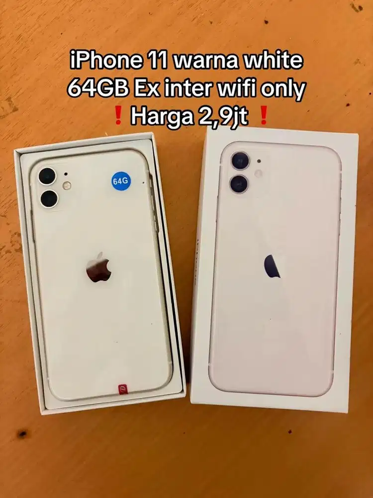 Iphone 11 warna white 64Gb
