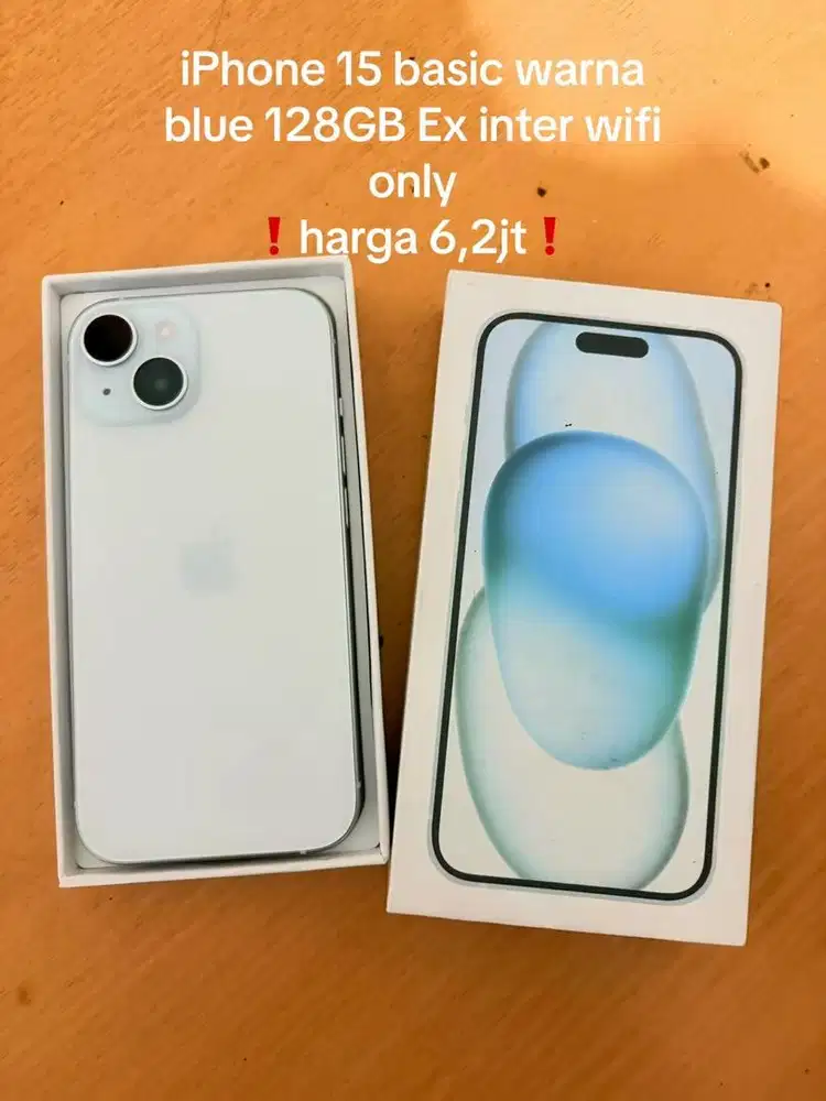 Iphone 15 128GB warna blue