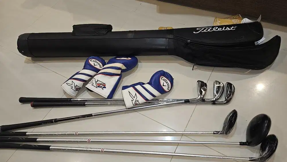DIJUAL STIK GOLF ALMOST COMPLETE SET (CALLAWAY XR 16 & TAYLORMADE)