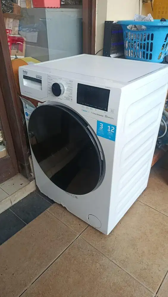 DIJUAL MESIN CUCI BEKO WCV 8446 X0 FRONT LOADING 8 KG (KONDISI MINUS)
