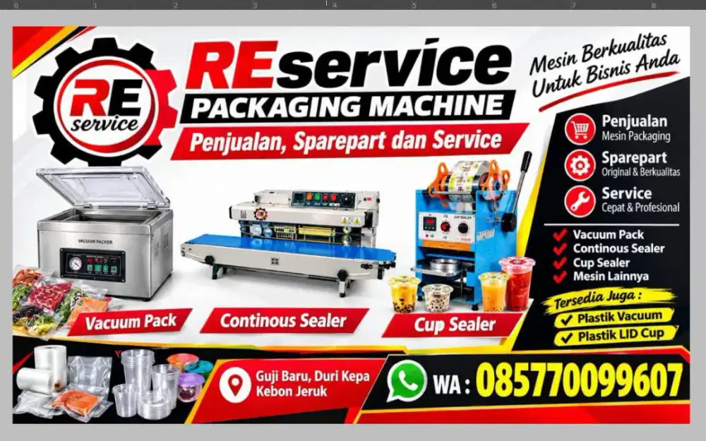 Service Mesin Packaging/Pengemas dan Procesing