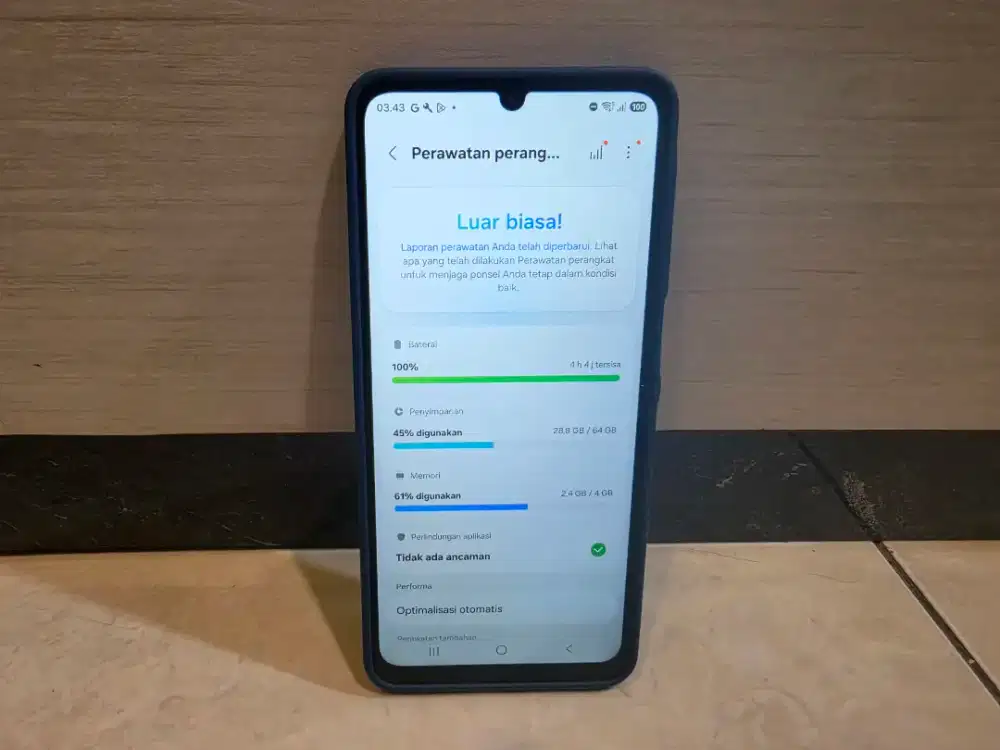 HP SAMSUNG GALAXY A07 BLACK MASIH SEPERTI BARU