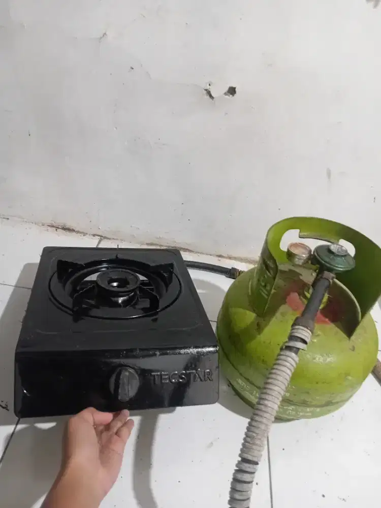 Kompor gas merk niko 1 tungku satu set lengkap siap pakai