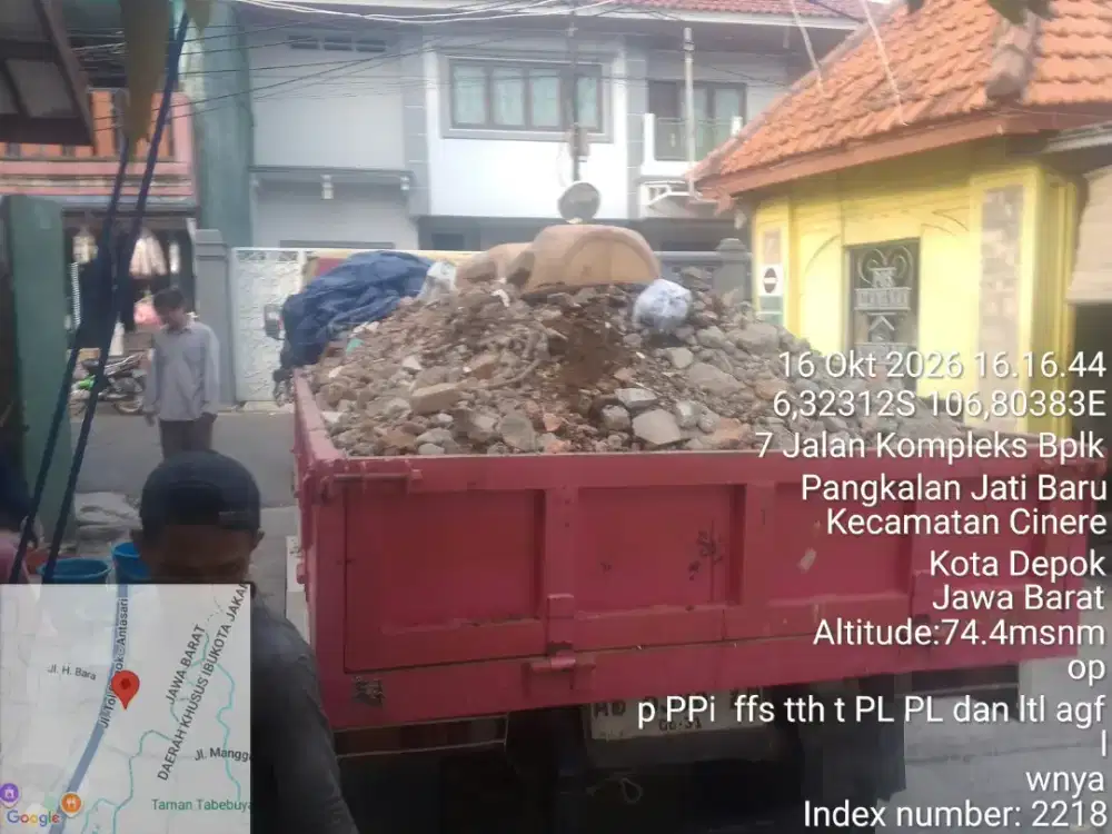 Jasa buang puing dan tanah
