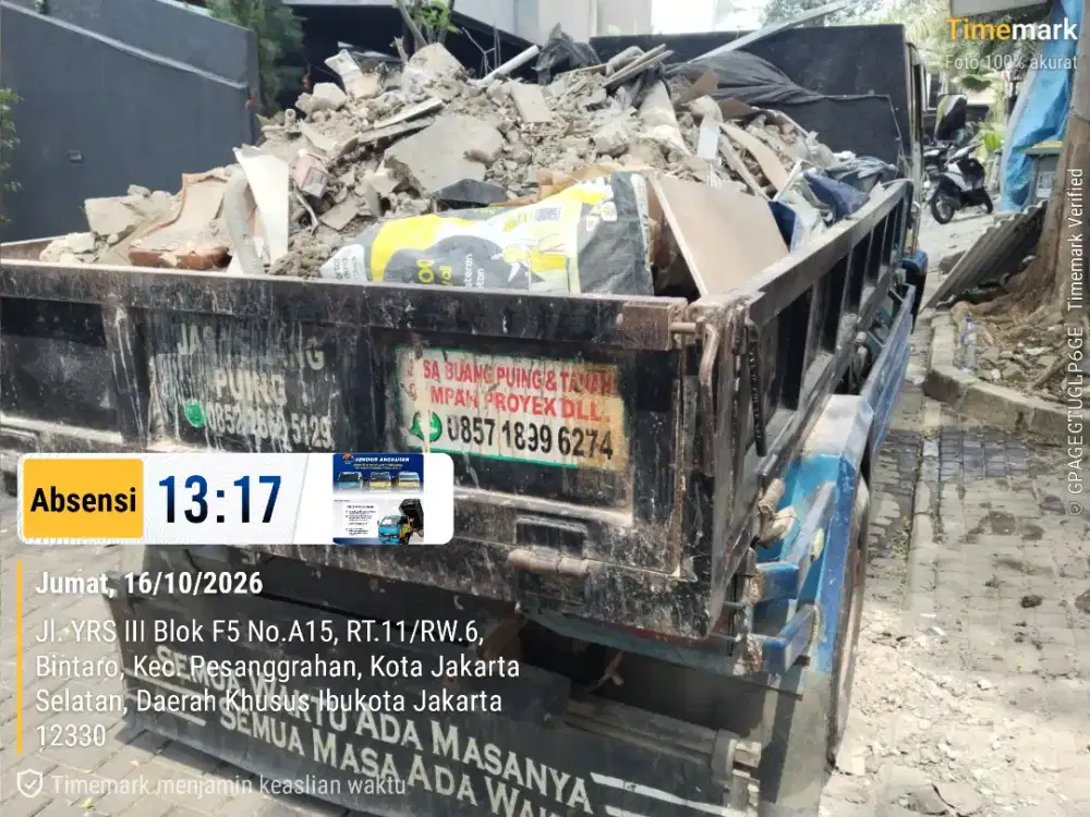 Jasa buang puing dan sampah