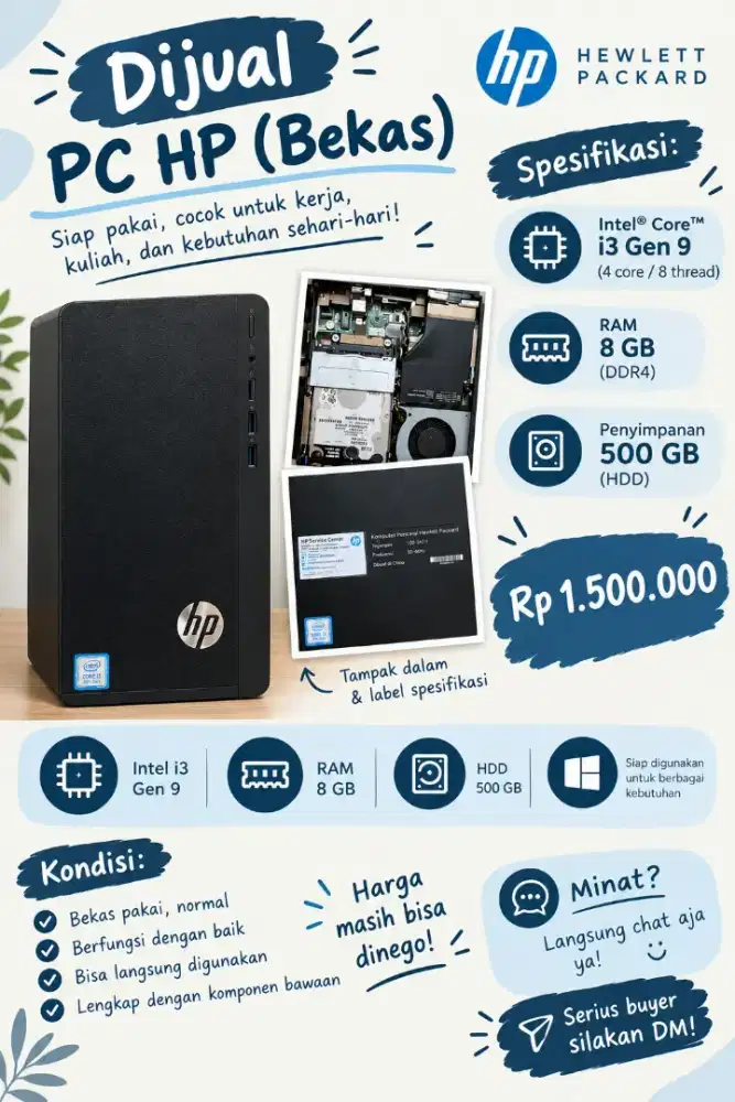 Dijual mini pc desktop