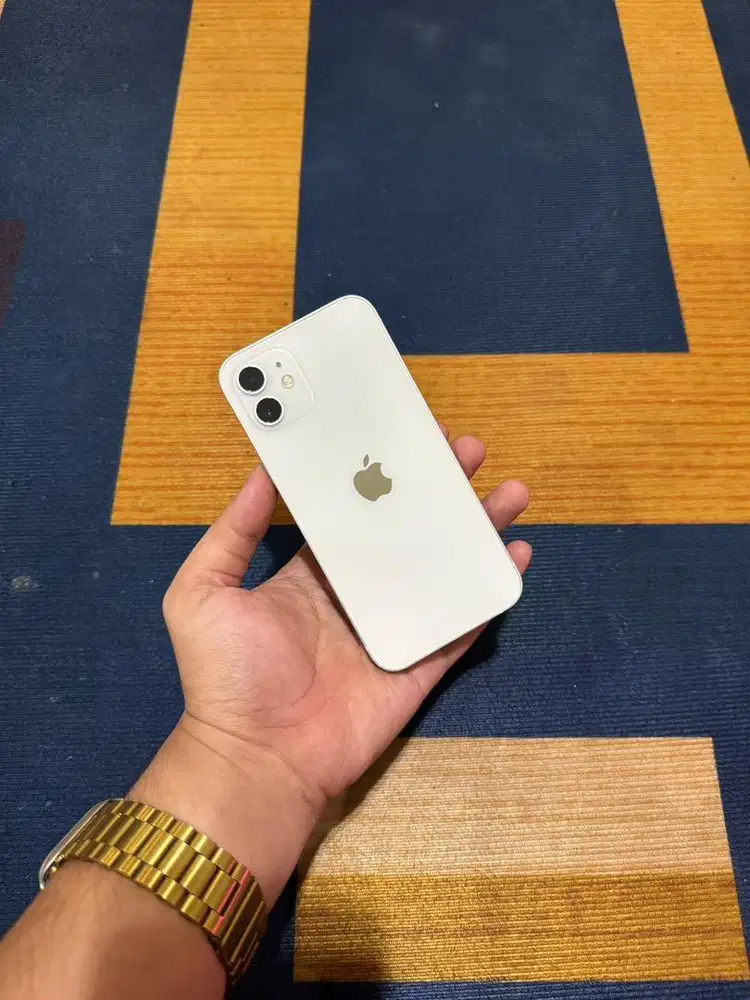 Iphone 12 128Gb White Putih Fullset Mulus Nominus