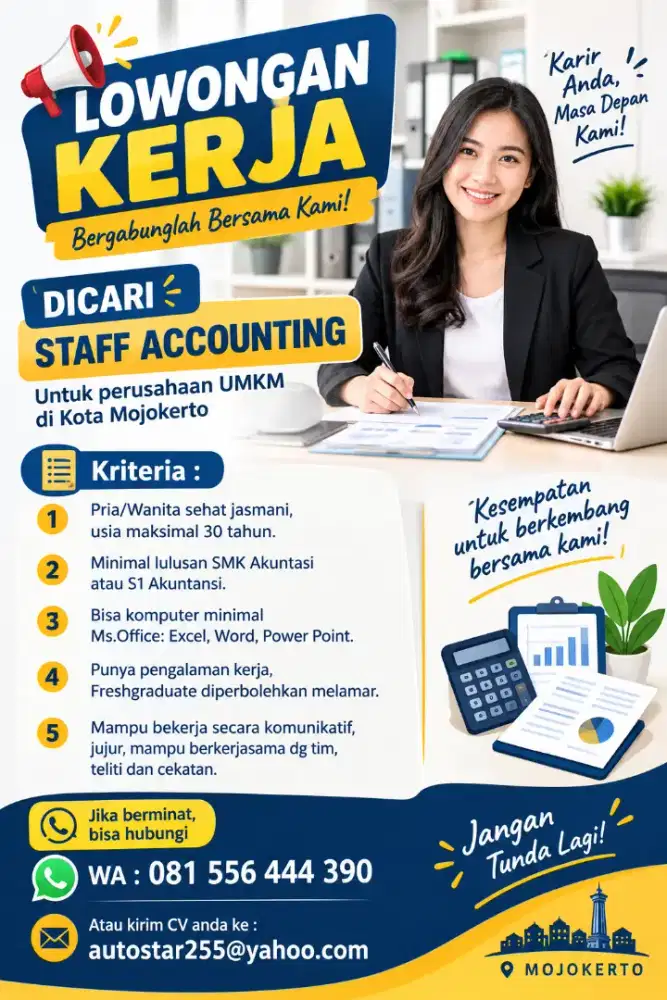 Lowongan Kerja Administrasi Akunting