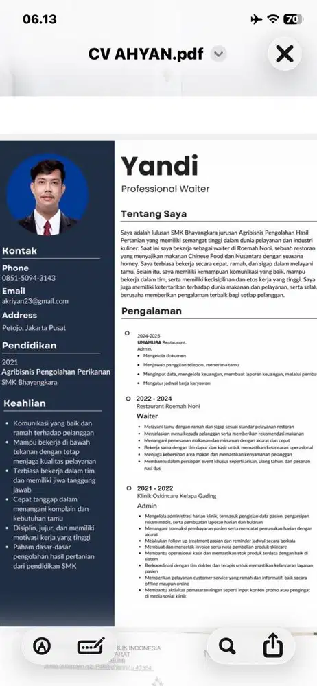 Cari kerjaan /info lowongan kerj