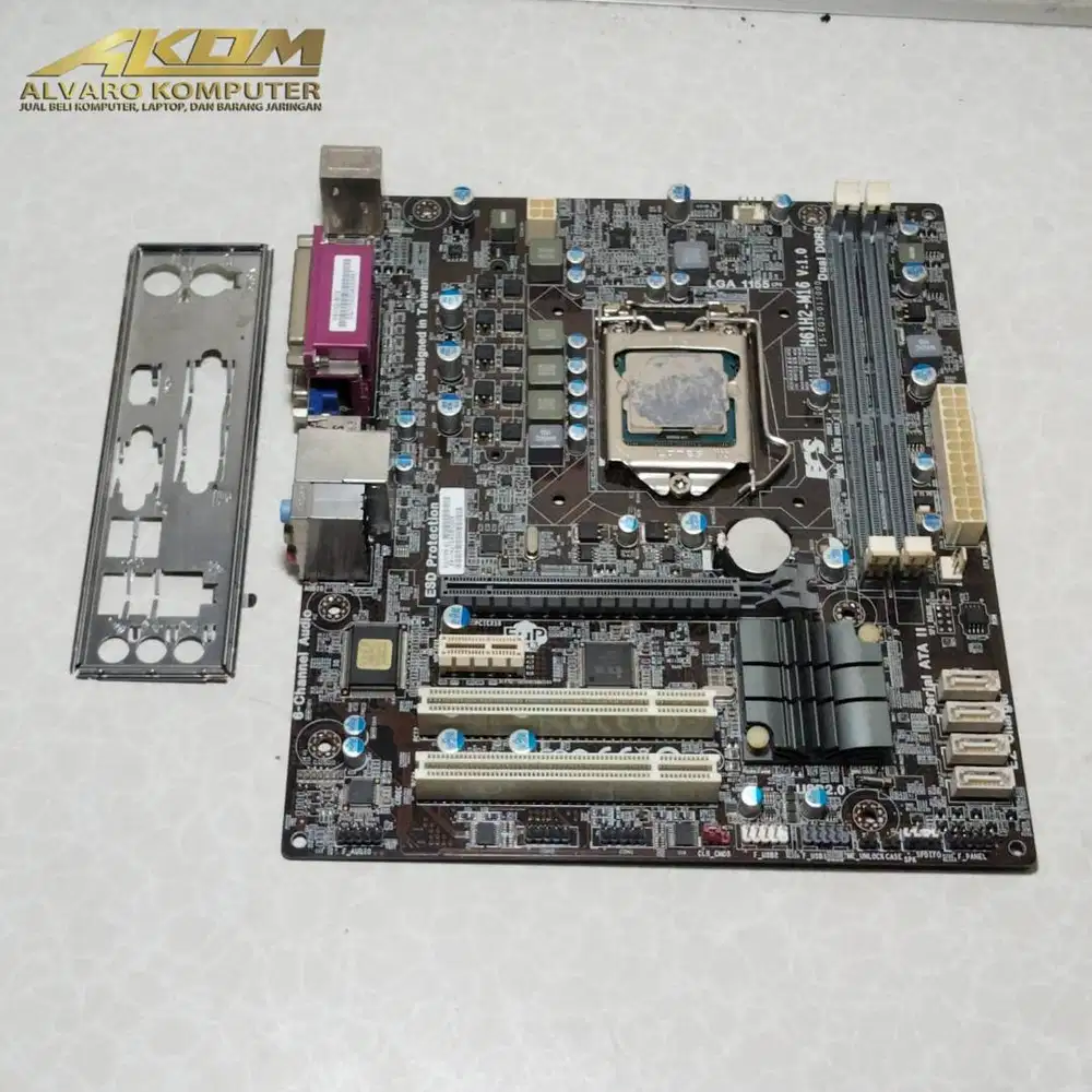 Motherboard ECS H61H2-M16 bonus processsor intel G2020