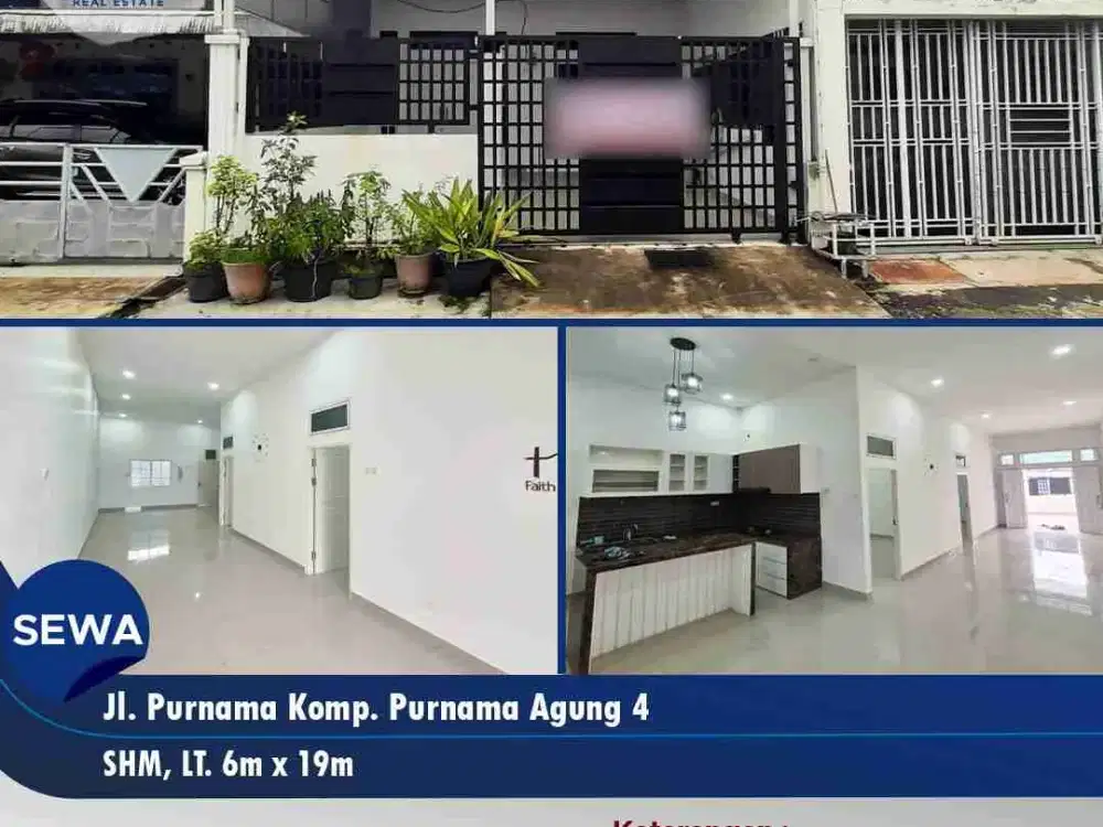 Rumah sewa baru siap pakai