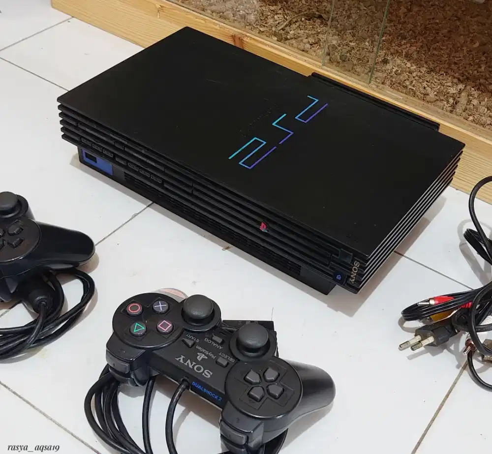 PS2 FAT BLACK hardisk internal game banyak