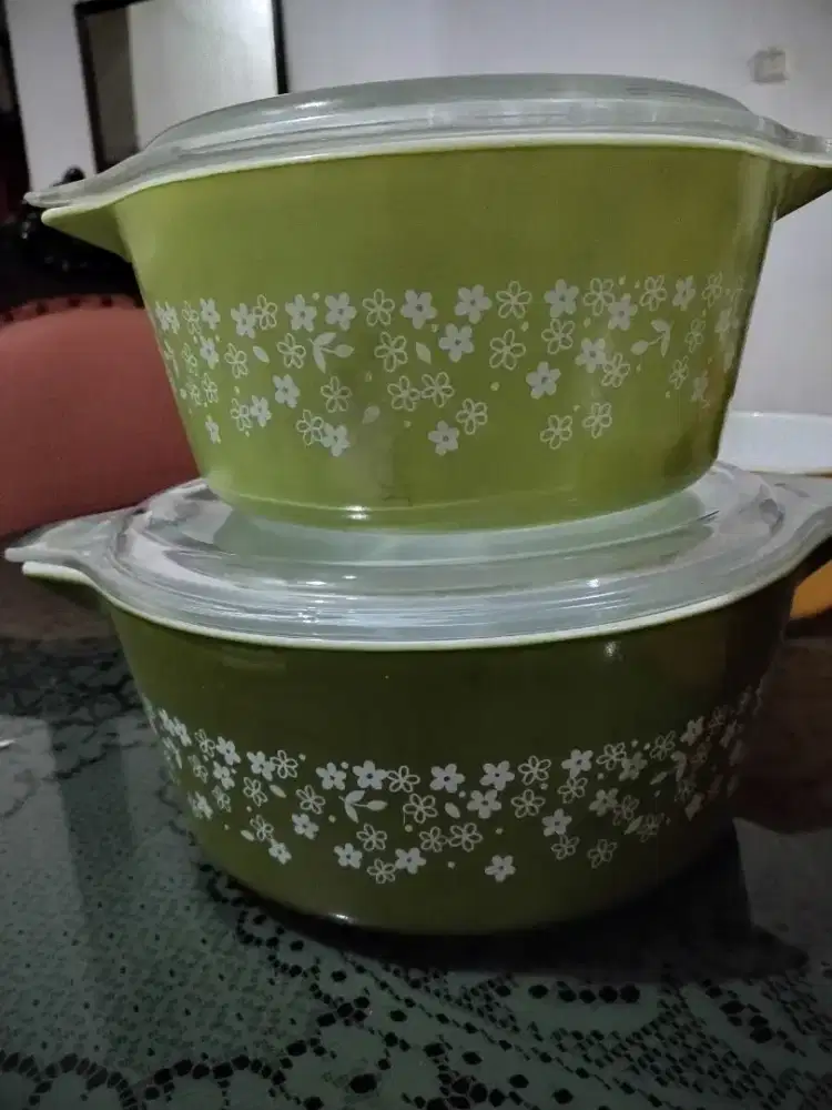 Mangkok vintage pyrex USA original model spring blossom