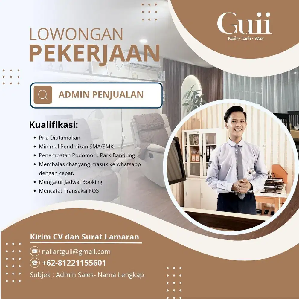 LOWONGAN ADMIN PENJUALAN