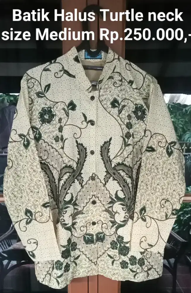 Kemeja batik halus double layer size M
