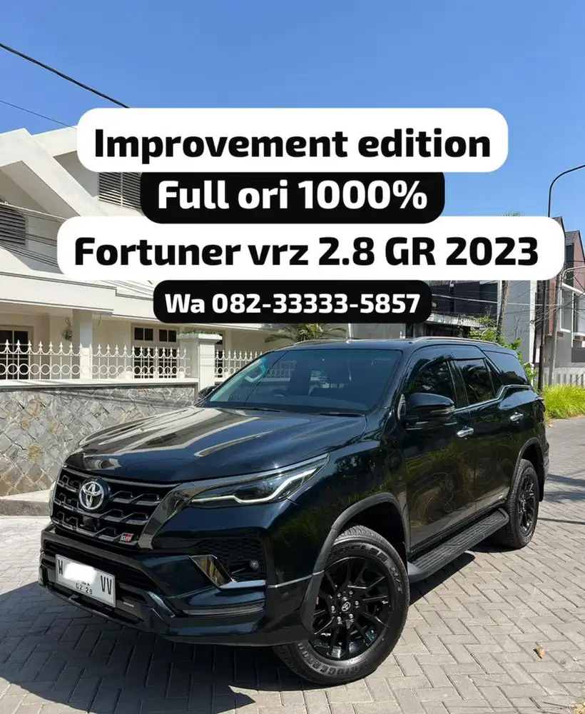 Improvement Fortuner VRZ 2.8 GR 2023 (W) tg1 dr baru full orisinil
