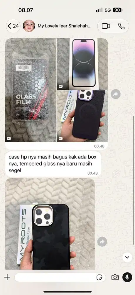 Iphone 14 pro max 256GB BH 75% resmi beacukai midnight purple