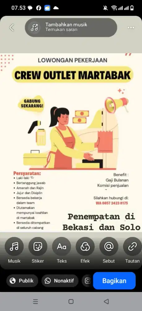 Loker martabak bandung