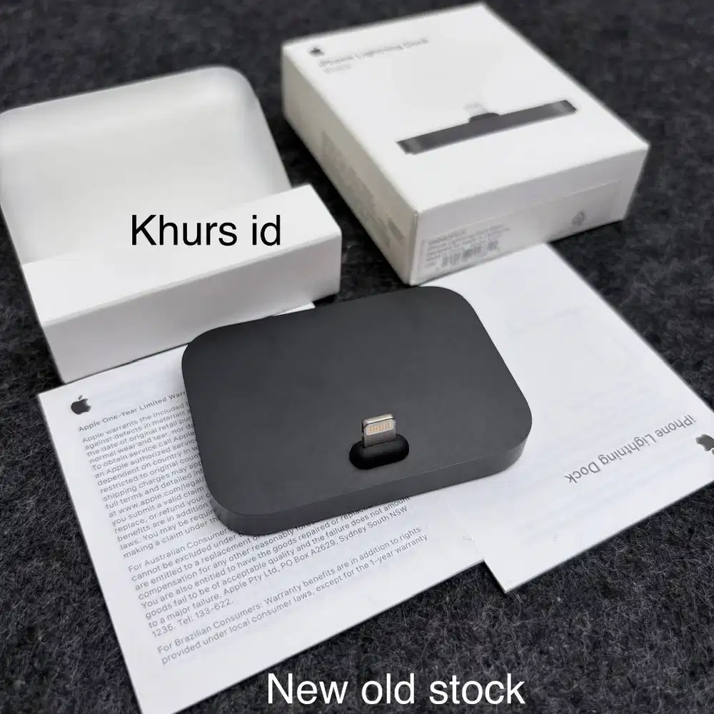 iphone lightning dock black original nos - docking apple ipod ipad