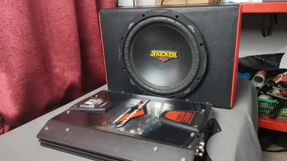 Subwoofer 10 In + Power + Pasang
