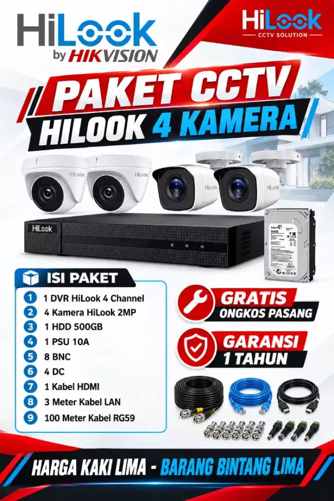 paket cctv hilook 2mp