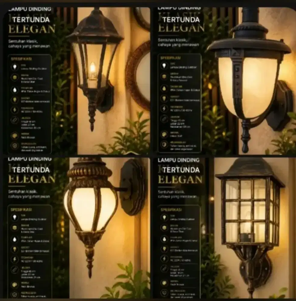 Lampu taman elegan