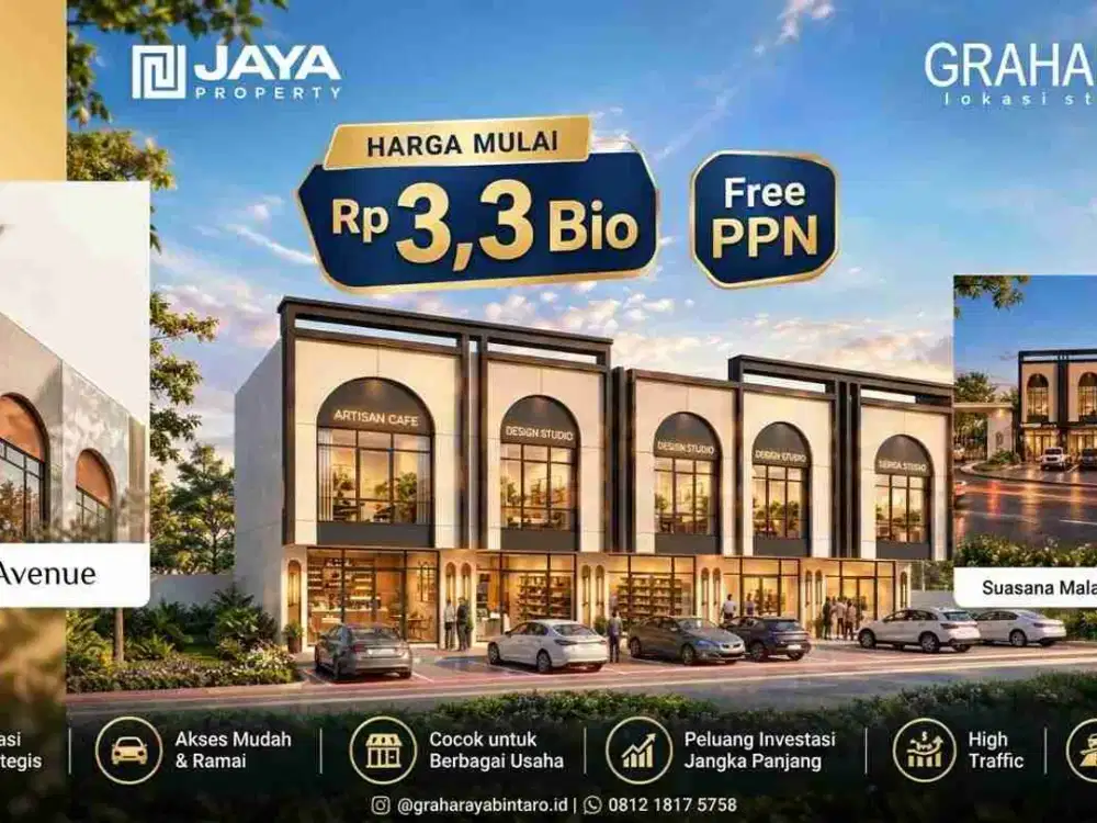 RUKO LEXY AVENUE GRAHA RAYA BINTARO DEKAT PINTU TOL