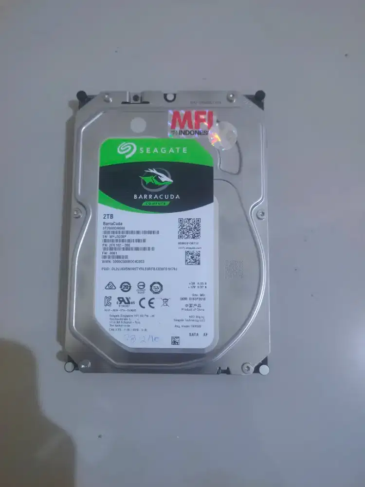 Hardisk Seagate Barracuda 2TB Like New