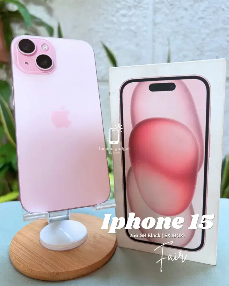 IPHONE 15 256 GB Pink EX IBOX FULL ORI. BANDUNG