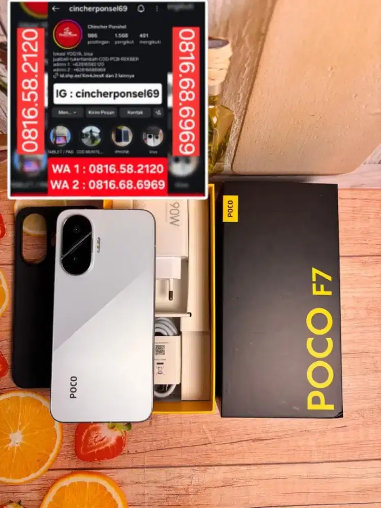 HP Poco F7 5G 12/512 likenew istimewa grns panjang BH 100% siklus 13