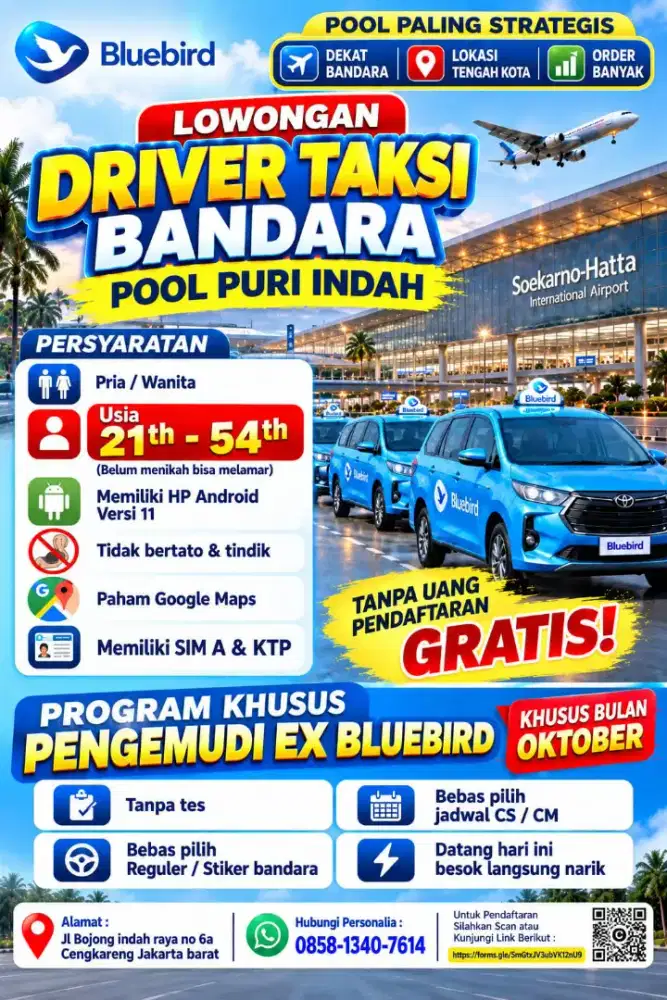 Dibutuhkan driver taksi bandara