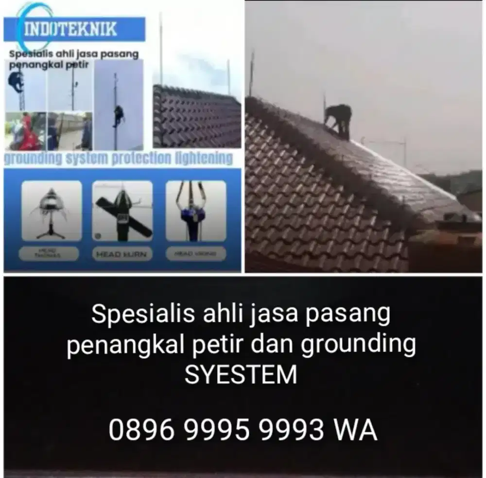 Teknisi Ahli jasa pasang penangkal petir Cigombong Cicurug cigudeg