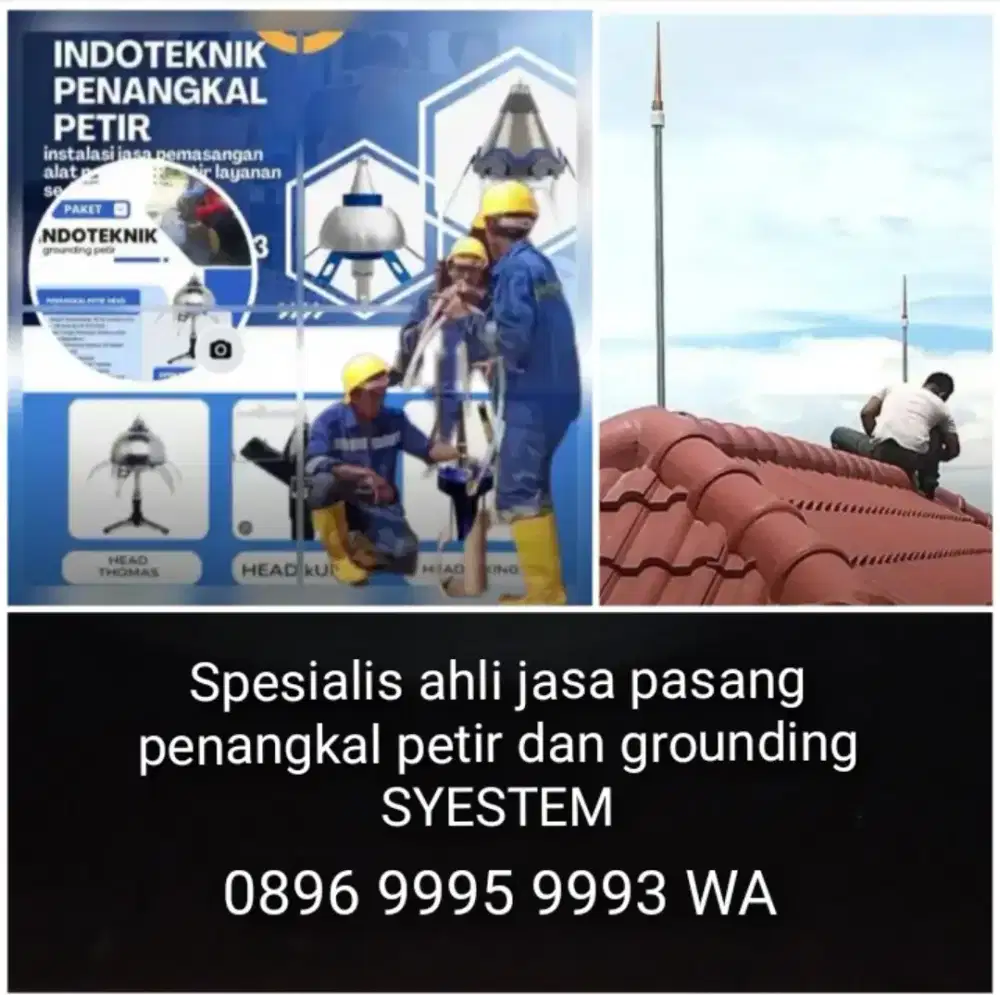 Spesialis pasang penangkal petir Cileungsi Ciomas Cisarua